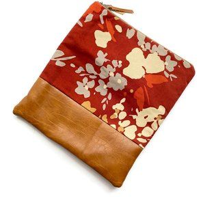 Maddie Kay Handbags Floral/Vegan Leather foldover